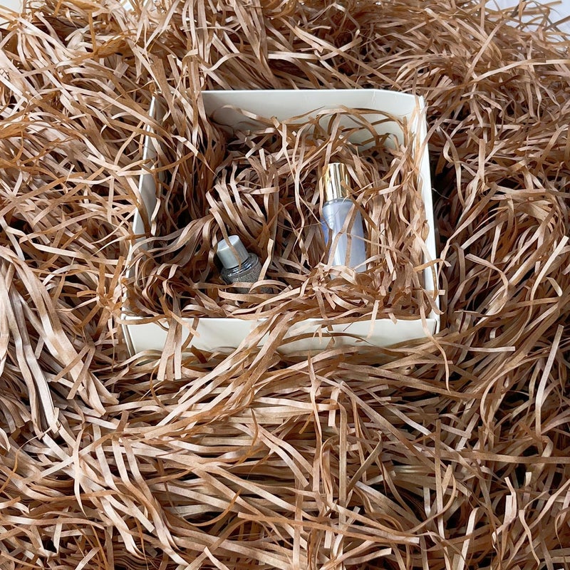 JINZOFLY Raffia Paper Shreds, 100g Shredded Paper for Gift Box, Crinkle Cut Paper Shred Filler for Gift Wrapping & Basket Filling(Coffee) - Image 4